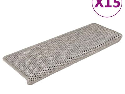 vidaXL isekleepuv trepivaip, 15 tk, 65x21x4 cm, hõbedane