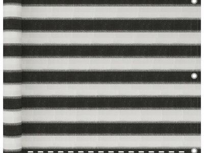 vidaXL rõdusirm HDPE, 75 x 600 cm, antratsiit ja valge