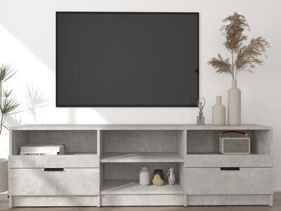 vidaXL telerikapp, betoonhall, 150x33,5x45 cm, tehispuit