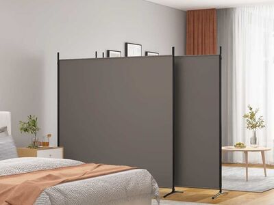 vidaXL 4-paneeliga ruumijagaja, antratsiithall, 698 x 180 cm, kangas