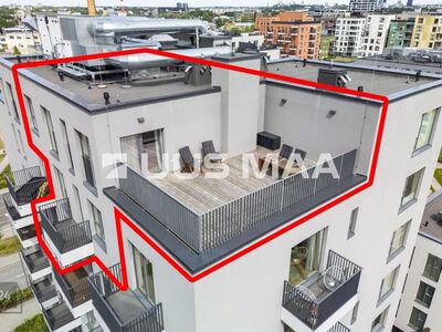 Penthouse läbi kahe korruse, suure terrassiga
