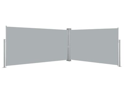 vidaXL lahtitõmmatav küljesein 160 x 600 cm, hall