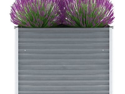 vidaXL tsingitud terasest taimelava 100 x 40 x 77 cm, hall