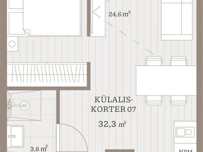 2-toalise korteri funktsioon, valmib juunis 2026!