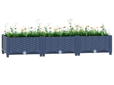 vidaXL taimekast 120 x 40 x 23 cm, polüpropüleen