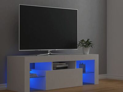 vidaXL telerialus LED-tuledega, valge, 120 x 35 x 40 cm