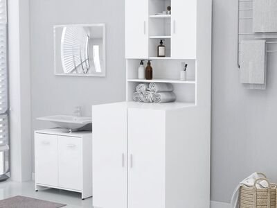 vidaXL pesumasinakapp, valge, 71 x 71,5 x 91,5 cm