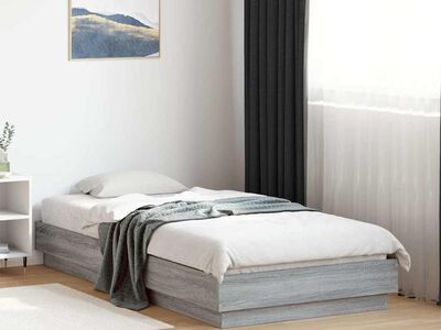 vidaXL voodiraam, hall Sonoma tamm, 90x190 cm, tehispuit