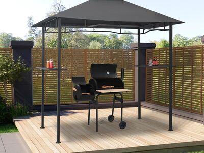 vidaXL grilli varikatus 240 x 150 x 255 cm, antratsiithall, teras