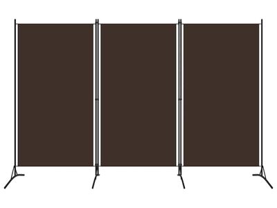 vidaXL 3 paneeliga ruumijagaja, pruun, 260 x 180 cm