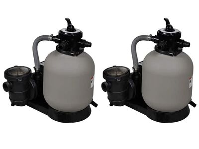 vidaXL liiva filterpumbad 2 tk, 600 W, 17 000 l/h