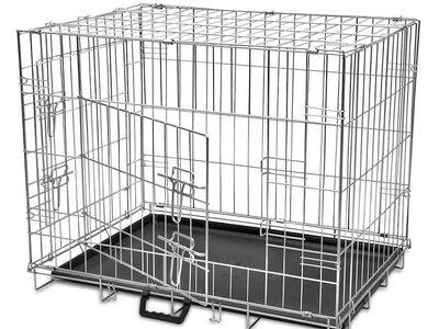 Kokkupandav metallist puur koerale, L