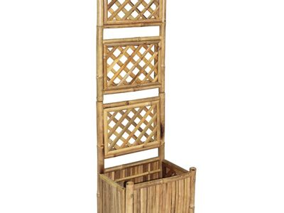 vidaXL võrega taimelava, bambusest 40 cm
