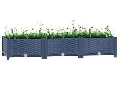vidaXL taimekast 120 x 40 x 23 cm, polüpropüleen