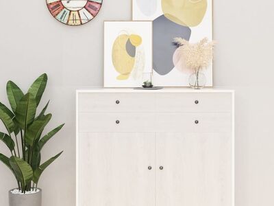 vidaXL iseliimuvad mööblikiled, 2 tk valge puit, 500 x 90 cm, PVC
