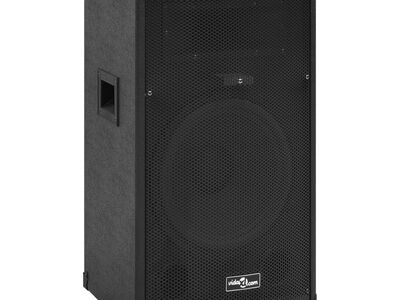 vidaXL professionaalne HiFi lavakõlar 150 W, must, 37x37x64 cm