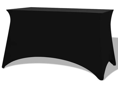 vidaXLi venivad lauakatted 2 tk 183 x 76 x 74 cm must
