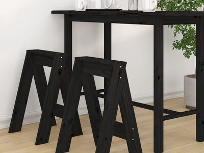 vidaXL pukid 2 tk, must, 40 x 40 x 60 cm, männipuit