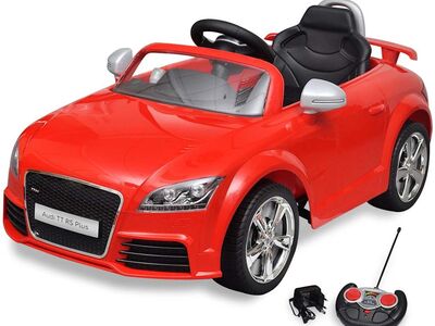 Punane Audi TT RS pealeistutav auto lastele puldiga