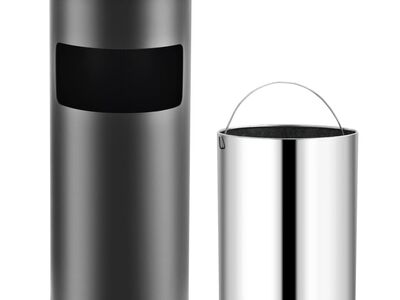 vidaXL tuhatoos-prügikast 30 l, teras, hall