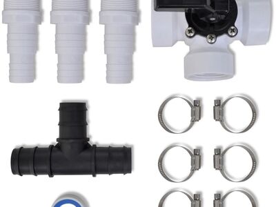 Päikeseenergial töötava basseinisoojendaja ühenduslülide komplekt