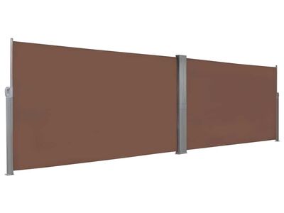 vidaXL lahtitõmmatav külgsein 160 x 600 cm pruun