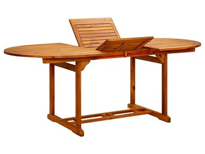 vidaXL aialaua, (150–200) x 100 x 75 cm, täispuidust akaatsia