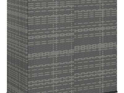 vidaXL aia hoiukast, PE-rotang, 100x49x103,5 cm, hall