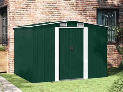 vidaXL aiakuur metallist 257 x 205 x 178 cm roheline