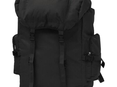 vidaXL armeestiilis seljakott 65 l, must