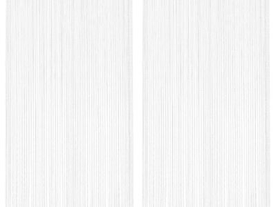 vidaXL nöörkardinad 2 tk, 140 x 250 cm, valge