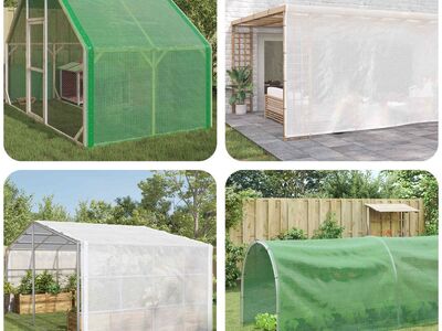 vidaXL Leno present, 140 g/m² 8 x 8 m, valge