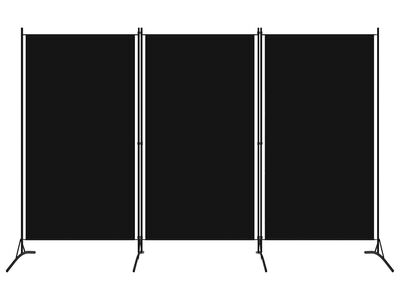 vidaXL 3 paneeliga ruumijagaja, must, 260 x 180 cm