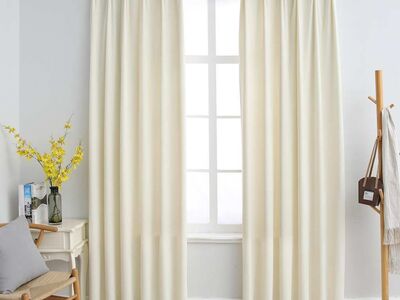vidaXL pimendavad kardinad 2 tk konksud, samet, kreemjas, 140 x 245 cm
