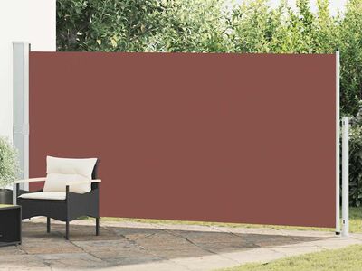 vidaXL lahtitõmmatav terrassi külgsein, 180 x 500 cm, pruun