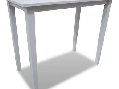vidaXL puidust baarilaud, valge