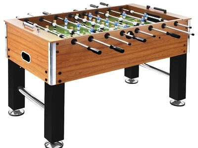 vidaXL lauajalgpalli laud teras 60 kg 140x74,5x87,5 cm helepruun, must