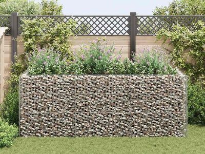 vidaXL gabioon-taimelava, teras 270 x 90 x 100 cm