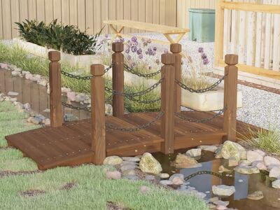 vidaXL aiasild ketist piiretega , 150 x 67 x 56 cm, kuusepuit
