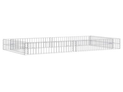 vidaXL gabioon-taimelava, tsingitud teras, 200 x 100 x 20 cm