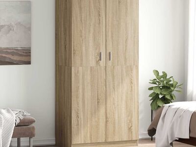 vidaXL garderoob Sonoma tamm 90 x 52 x 200 cm tehispuit