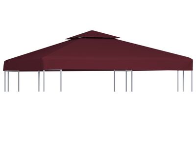 vidaXL kahekordne varjualuse katus 310 g/m² 3 x 3 m, bordoo