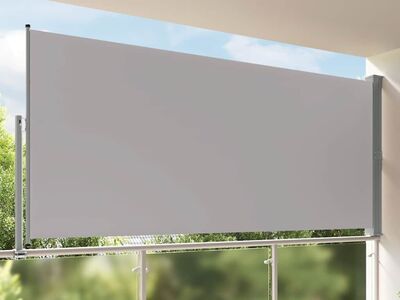 vidaXL lahtitõmmatav terrassi külgsein, 160 x 300 cm, hall