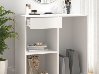 vidaXL kosmeetikakapp, valge, 80 x 40 x 75 cm, tehispuit