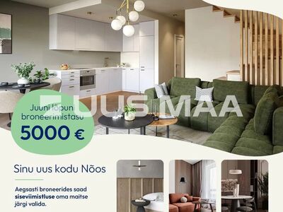 Juuni lõpuni broneerimistasu 5000 €! VALMIB septembris 2026!