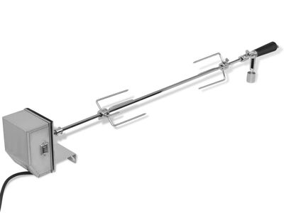 vidaXLi professionaalse mootoriga grillvarras, teras 900 mm