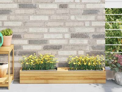 vidaXL lillekastid euroalustele 12 tk hall 36x13,5x9,5 cm PP