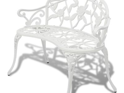 vidaXL aiapink, 100 cm, valualumiinium, valge