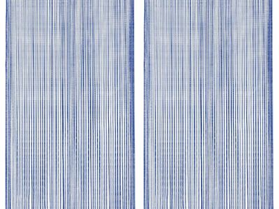 vidaXL nöörkardinad 2 tk, 100 x 250 cm, sinine