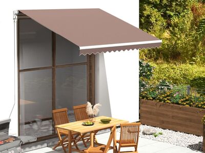 vidaXL varikatuse asenduskangas, pruun, 3 x 2,5 m